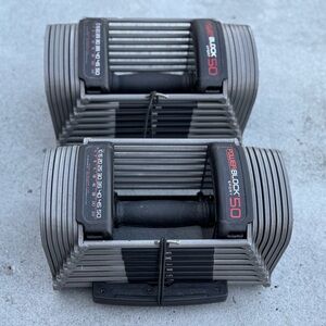 Adjustable Dumbbells - Black and Gray